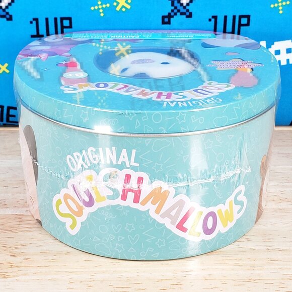 Squishmallow Collectors Tin Connor Micromallow + Enamel Pin + 24 Trading Cards - Picture 8 of 9